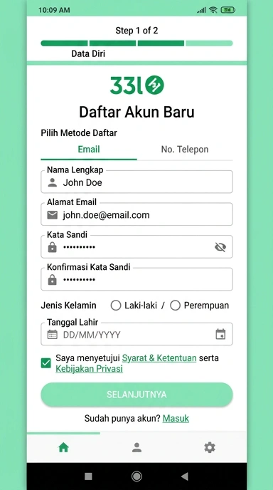 Panduan Lengkap Registrasi Akun 33l Untuk Pengguna Android