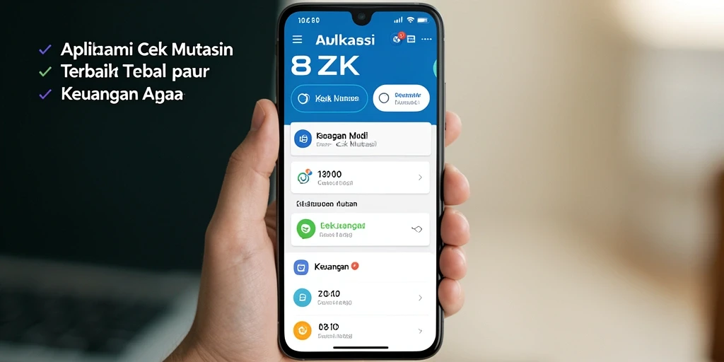 Tampilan antarmuka aplikasi 8ZK untuk cek mutasi yang sederhana dan informatif.