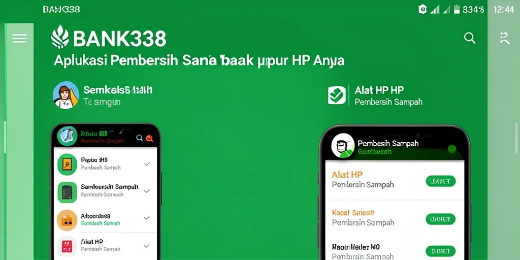 Tampilan antarmuka aplikasi BANK338 yang sederhana dan efektif.