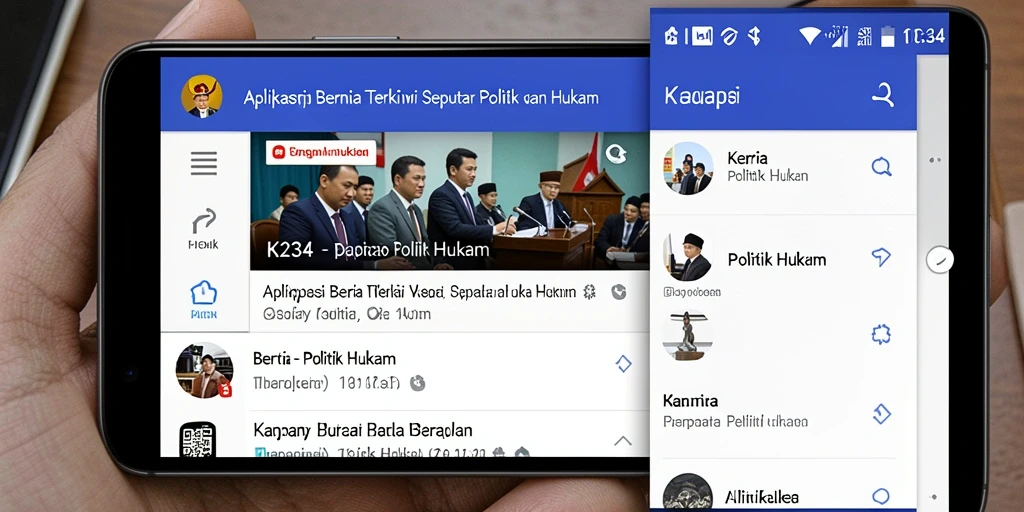 Antarmuka pengguna K234 yang informatif dan menarik.