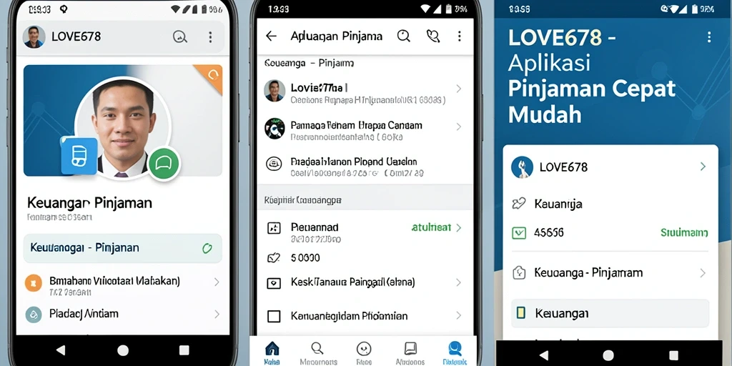 Tampilan antarmuka LOVE678 yang sederhana dan mudah digunakan.