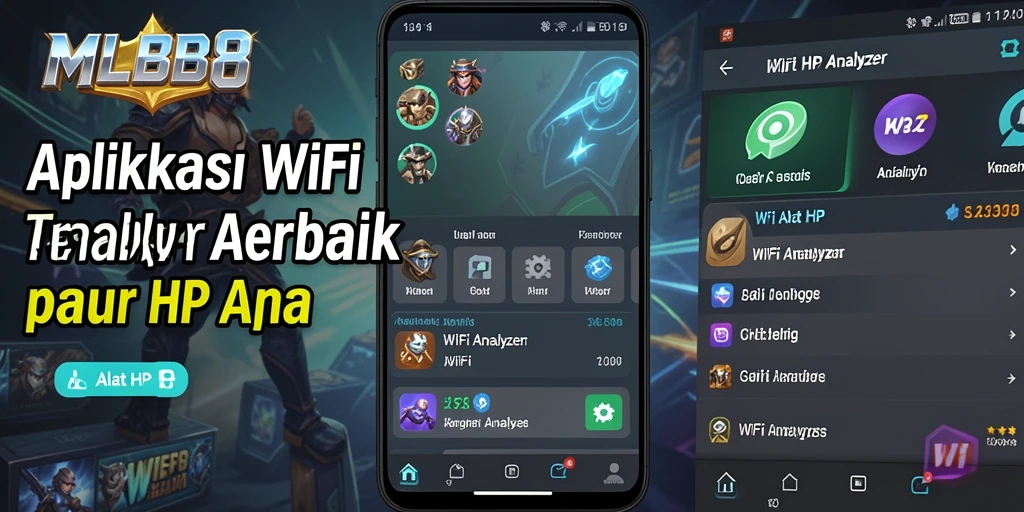 Tampilan antarmuka aplikasi MLBB8 yang informatif dan mudah digunakan.