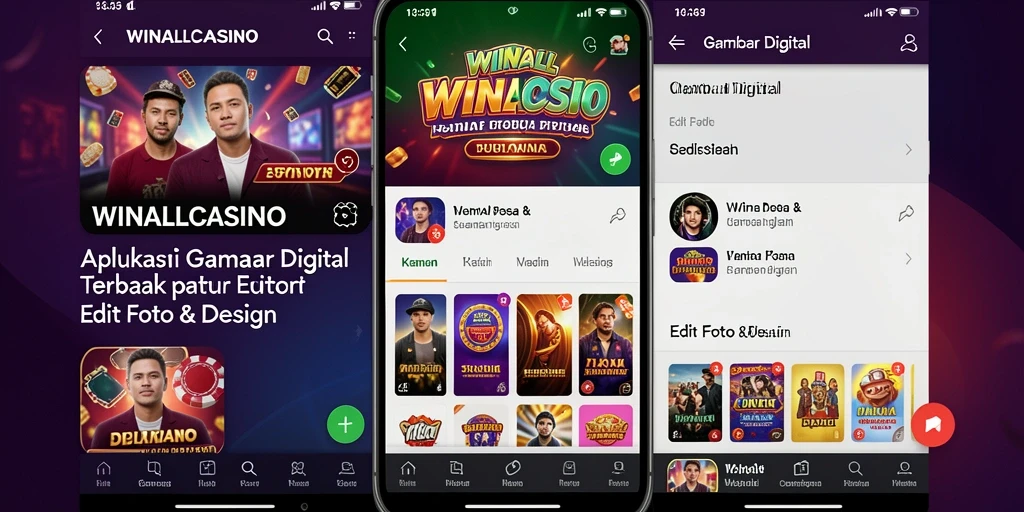 Tampilan antarmuka WINALLCASINO saat melakukan editing gambar.
